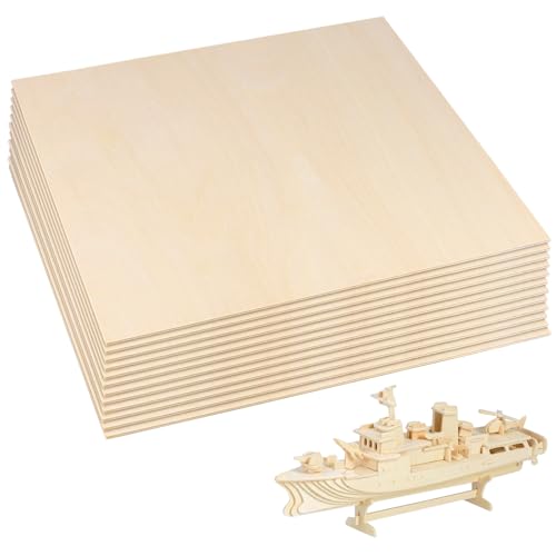 FUNSUEI 12 Stück Quadratisch Sperrholzplatte 300 x 300 x 3 mm, Sperrholz 30 x 30 x 0,3 cm, Holz Platten zum Basteln Holzplatte für DIY Bastelarbeiten, Deko FUNSUEI 12 Stück Quadratisch Sperrholzplatte 300 x 300 x 3 mm, Sperrholz 30 x 30 x 0,3 cm, Holz Platten zum Basteln Holzplatte für DIY Bastelarbeiten, Deko von FUNSUEI