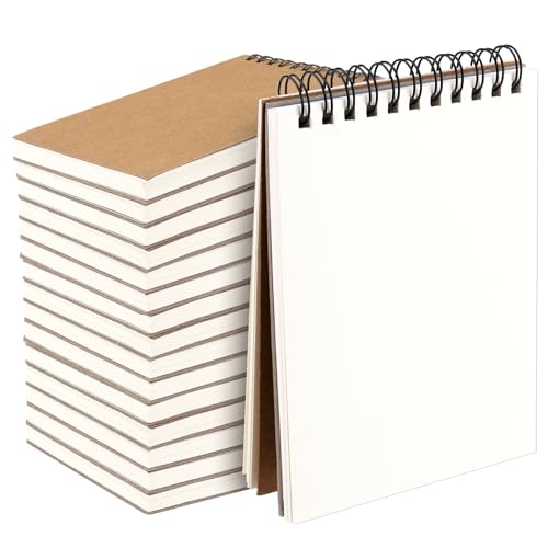 FUNSUEI 16 Stück Klein Notizbuch A6 Spirale, 60 Seiten/30 Blatt Notizblock Klein Blanko, Notizbücher Zeichenblock, Mini Notizheft A6 Skizzenblock für Schreiben Skizzen Notizen FUNSUEI 16 Stück Klein Notizbuch A6 Spirale, 60 Seiten/30 Blatt Notizblock Klein Blanko, Notizbücher Zeichenblock, Mini Notizheft A6 Skizzenblock für Schreiben Skizzen Notizen von FUNSUEI
