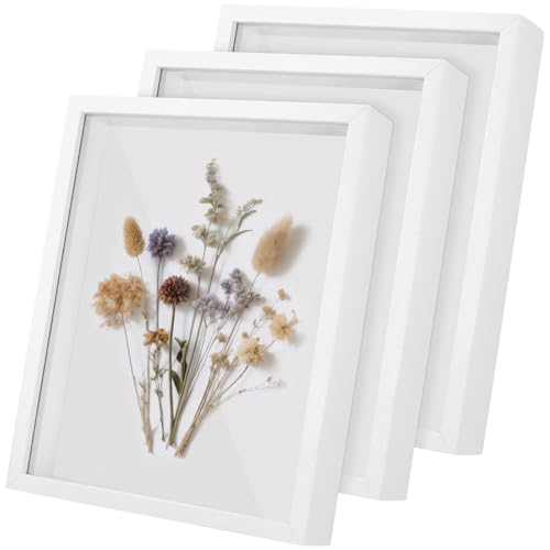 FUNSUEI 3 Stück 3D Bilderrahmen zum Befüllen, 3cm Tiefe 3D Holz Objektrahmen, 21,9 x 27 cm Weiß Tiefer Bilderrahmen Rahmen zum Befüllen für DIY, Deko, Hochzeit, Geschenk FUNSUEI 3 Stück 3D Bilderrahmen zum Befüllen, 3cm Tiefe 3D Holz Objektrahmen, 21,9 x 27 cm Weiß Tiefer Bilderrahmen Rahmen zum Befüllen für DIY, Deko, Hochzeit, Geschenk von FUNSUEI