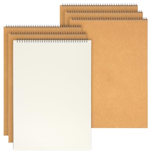 FUNSUEI 6 Stück Braun Skizzenbuch A3 Blanko, 30 Blatt/60 Seiten Skizzenblock Spiralbindung, 160GSM Zeichenbuch Zeichenblock zum Zeichnen, Malen, Skizzieren FUNSUEI 6 Stück Braun Skizzenbuch A3 Blanko, 30 Blatt/60 Seiten Skizzenblock Spiralbindung, 160GSM Zeichenbuch Zeichenblock zum Zeichnen, Malen, Skizzieren von FUNSUEI