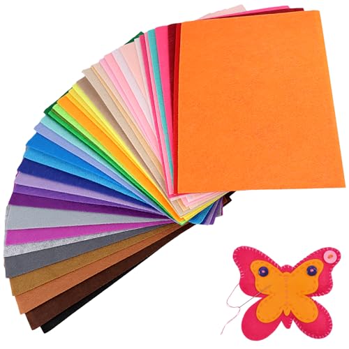 FUNSUEI 80 Stücke Filzstoff 20 x 30 cm, 40 Farben Bastelfilz 1 mm, Bunt Filzmatte Filzplatten zum Basteln DIY Handwerk FUNSUEI 80 Stücke Filzstoff 20 x 30 cm, 40 Farben Bastelfilz 1 mm, Bunt Filzmatte Filzplatten zum Basteln DIY Handwerk von FUNSUEI