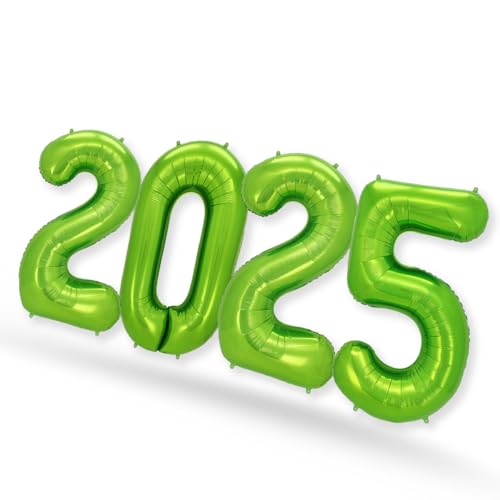 FUNXGO 2025 Grüner Folienballon - Großformatige Helium- & Luftballons für Silvester 2025 - Großer Folienballon, Helium & Luft geeignet, Ideal für Feste, Jubiläen, Silvesterpartys, Dekoration FUNXGO 2025 Grüner Folienballon - Großformatige Helium- & Luftballons für Silvester 2025 - Großer Folienballon, Helium & Luft geeignet, Ideal für Feste, Jubiläen, Silvesterpartys, Dekoration von FUNXGO