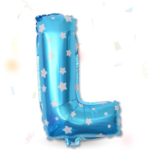 FUNXGO Folienballon Buchstaben Blau L - Buchstaben Luftballon Klein L - ca. 40cm Nur Luftfüllung - Ideal für Geburtstag, Hochzeit & Party Deko - Ballon Buchstabe L Blau FUNXGO Folienballon Buchstaben Blau L - Buchstaben Luftballon Klein L - ca. 40cm Nur Luftfüllung - Ideal für Geburtstag, Hochzeit & Party Deko - Ballon Buchstabe L Blau von FUNXGO