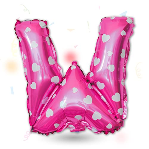 FUNXGO Folienballon Buchstaben Pink W - Buchstaben Luftballon Klein W - ca. 40cm Nur Luftfüllung - Ideal für Geburtstag, Hochzeit & Party Deko - Ballon Buchstabe W Pink FUNXGO Folienballon Buchstaben Pink W - Buchstaben Luftballon Klein W - ca. 40cm Nur Luftfüllung - Ideal für Geburtstag, Hochzeit & Party Deko - Ballon Buchstabe W Pink von FUNXGO