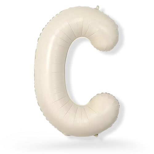 FUNXGO XXL Folienballon Buchstabe C Champagner ca. 100cm - Riesen Alphabet Ballon - Helium oder Luftfüllung - Ideal für Geburtstag, Hochzeit, Jubiläum, Party Deko & JGA - Ballon C Champagner FUNXGO XXL Folienballon Buchstabe C Champagner ca. 100cm - Riesen Alphabet Ballon - Helium oder Luftfüllung - Ideal für Geburtstag, Hochzeit, Jubiläum, Party Deko & JGA - Ballon C Champagner von FUNXGO