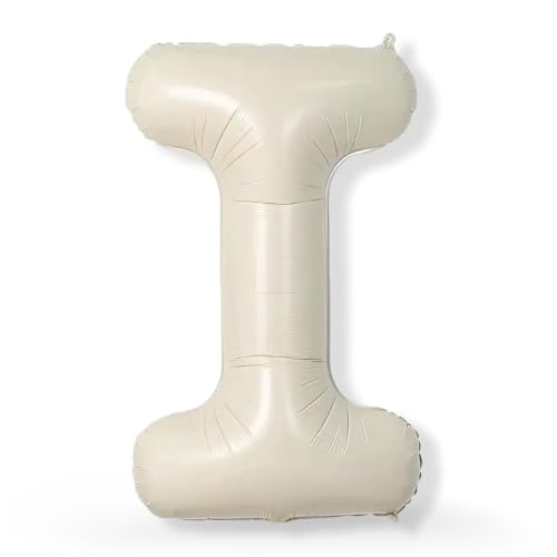 FUNXGO XXL Folienballon Buchstabe I Champagner ca. 100cm - Riesen Alphabet Ballon - Helium oder Luftfüllung - Ideal für Geburtstag, Hochzeit, Jubiläum, Party Deko & JGA - Ballon I Champagner FUNXGO XXL Folienballon Buchstabe I Champagner ca. 100cm - Riesen Alphabet Ballon - Helium oder Luftfüllung - Ideal für Geburtstag, Hochzeit, Jubiläum, Party Deko & JGA - Ballon I Champagner von FUNXGO
