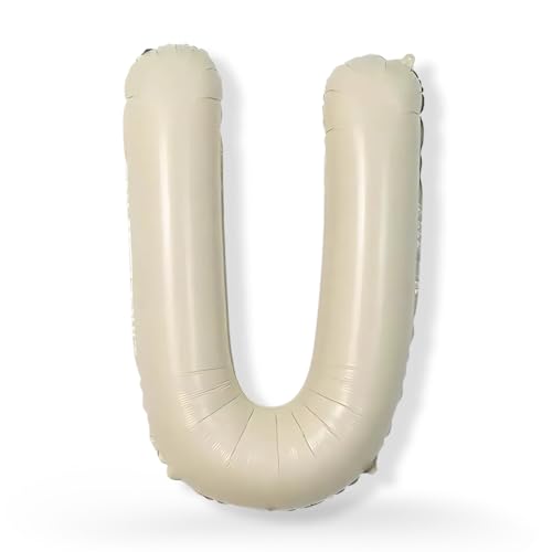 FUNXGO XXL Folienballon Buchstabe U Champagner ca. 100cm - Riesen Alphabet Ballon - Helium oder Luftfüllung - Ideal für Geburtstag, Hochzeit, Jubiläum, Party Deko & JGA - Ballon U Champagner FUNXGO XXL Folienballon Buchstabe U Champagner ca. 100cm - Riesen Alphabet Ballon - Helium oder Luftfüllung - Ideal für Geburtstag, Hochzeit, Jubiläum, Party Deko & JGA - Ballon U Champagner von FUNXGO