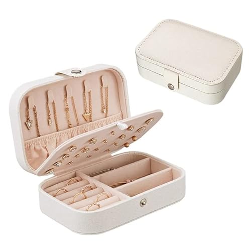 1 Stücke Tragbare Doppelschicht Schmuckschatulle Schmuck Organizer Display Reise Schmuckschatulle Boxen Taste Leder Lagerung Für Ohrringe Ringe 1 Stücke Tragbare Doppelschicht Schmuckschatulle Schmuck Organizer Display Reise Schmuckschatulle Boxen Taste Leder Lagerung Für Ohrringe Ringe von FUNZE