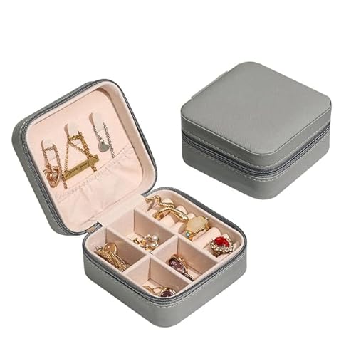 1 Stücke Tragbare Schmuck Aufbewahrungsbox Organizer Display Reise Schmuck Reißverschluss Fall Box Ohrringe Halskette Ringe Schmuckschatulle 1 Stücke Tragbare Schmuck Aufbewahrungsbox Organizer Display Reise Schmuck Reißverschluss Fall Box Ohrringe Halskette Ringe Schmuckschatulle von FUNZE