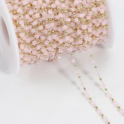 FUNZE 2 Meter Bohemian Quader Würfel Perlen Ketten Rosa Weiß Grün Schwarz Kette für Halsband Halskette Armbänder Schmuckherstellung Handwerk DIY FUNZE 2 Meter Bohemian Quader Würfel Perlen Ketten Rosa Weiß Grün Schwarz Kette für Halsband Halskette Armbänder Schmuckherstellung Handwerk DIY von FUNZE
