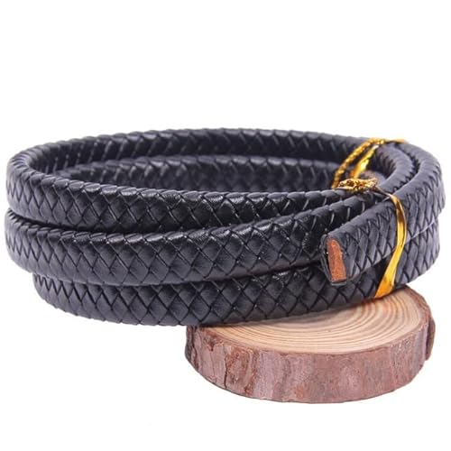 FUNZE 8-12MM flaches geflochtenes Rindsleder-Armband-Ergebnisse echtes Leder-Schnur-Schnur-Seil-DIY-Halsketten-Armband, das 1 Meter herstellt FUNZE 8-12MM flaches geflochtenes Rindsleder-Armband-Ergebnisse echtes Leder-Schnur-Schnur-Seil-DIY-Halsketten-Armband, das 1 Meter herstellt von FUNZE