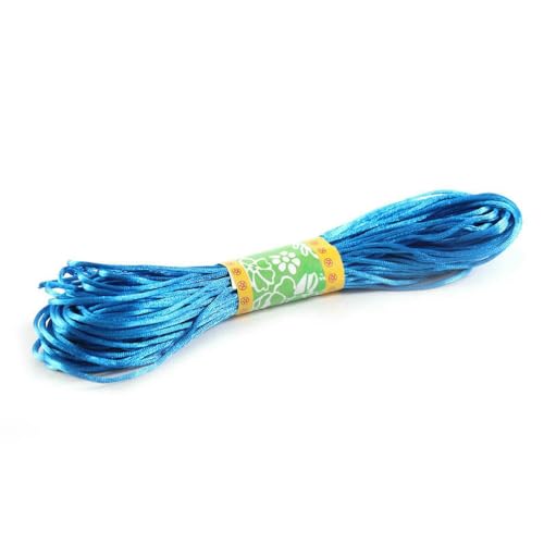 FUPOHUA Geknotete Seidenfadenschnur 1,5/2mm Multicolor Nylon Satin Schmuckband für DIY Schmuck Halskette Armband Erkenntnisse 20 mt/los von FUPOHUA