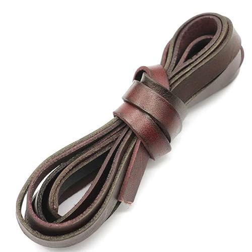 FUPOHUA Halskettenschnur, 1/2 Meter, Flache Lederschnüre, Vintage-Braun, 2/3/4/5/6/8/10 mm, Lederband, passend für Lederarmbänder, Schmuckherstellung FUPOHUA Halskettenschnur, 1/2 Meter, Flache Lederschnüre, Vintage-Braun, 2/3/4/5/6/8/10 mm, Lederband, passend für Lederarmbänder, Schmuckherstellung von FUPOHUA