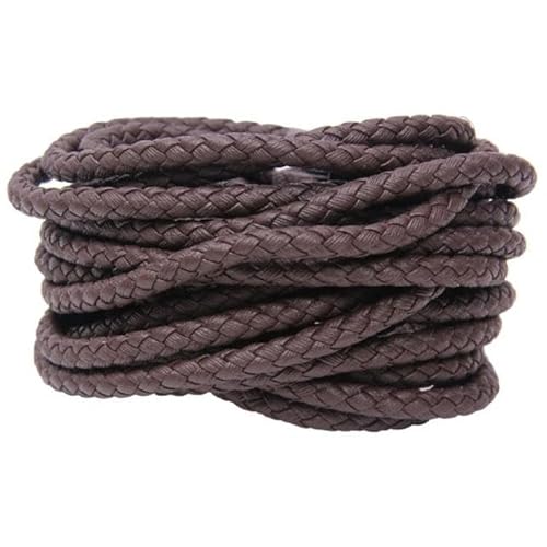 FUPOHUA Lederband, 5 m Kordel, 3/4/5/6/8 mm, braun, geflochtenes PU-Leder, Armbandzubehör, rundes Lederband, Schnur, Seil, DIY-Halskettenherstellung FUPOHUA Lederband, 5 m Kordel, 3/4/5/6/8 mm, braun, geflochtenes PU-Leder, Armbandzubehör, rundes Lederband, Schnur, Seil, DIY-Halskettenherstellung von FUPOHUA