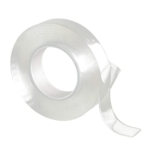 FURLOU Doppelseitiges Klebeband, 1/3/5 m, wiederverwendbar, doppelseitig klebend, spurloses Nano-Klebeband, abnehmbares wasserdichtes Klebeband, Fita Dupla Face Tie Kleber, Heim-Gadget Klebeband (Col von FURLOU