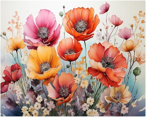 FURONGHUAK Malen Nach Zahlen Erwachsene Mädchen Anfänger,DIY Ölgemälde Leinwand Set Ohne Rahmen mit 3 Pinsel und Acrylfarben 40x50cm FURONGHUAK Malen Nach Zahlen Erwachsene Mädchen Anfänger,DIY Ölgemälde Leinwand Set Ohne Rahmen mit 3 Pinsel und Acrylfarben 40x50cm von FURONGHUAK