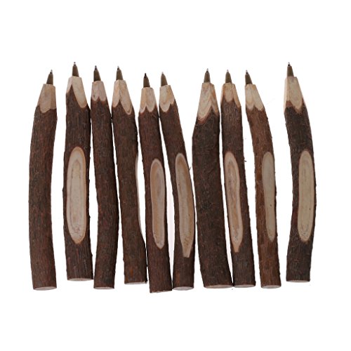 Furu 10 x Personalisierter Kugelschreiber aus echtem Holz, Stift, Zweigstift, Hochzeits-Gästebuch A Furu 10 x Personalisierter Kugelschreiber aus echtem Holz, Stift, Zweigstift, Hochzeits-Gästebuch A von FURU