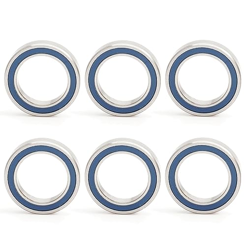 R1212-2RS Lager 12,7 x 19,05 x 3,967 mm blau abgedichtet Zoll Größe 1/2 '' x3/4 '' x5/32 '' R1212RS Wellenkugellager R1212 Teile für RC Car LKW (Auswahl von 6 Stück) von FUSHIBEARING