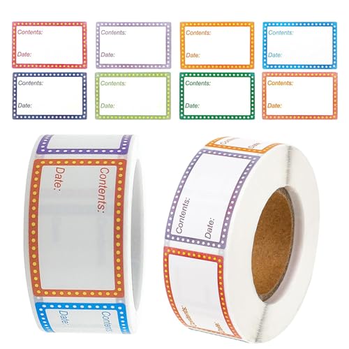 1000 Stücke Gefrieretiketten 2 Rolle Abnehmbare Lebensmitteldatum-Etiketten Self-Adhesive Tiefkühletiketten für Gefrieretiketten Aufkleber Küche 1000 Stücke Gefrieretiketten 2 Rolle Abnehmbare Lebensmitteldatum-Etiketten Self-Adhesive Tiefkühletiketten für Gefrieretiketten Aufkleber Küche von FUSONGQINTANG
