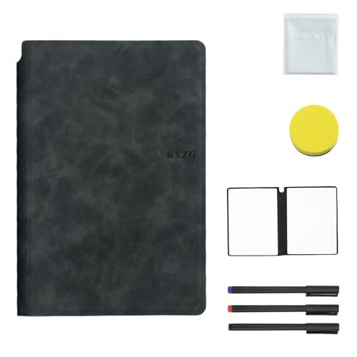 FUSONGQINTANG Magnetisches Whiteboard Wiederverwendbares Trocken Abwischbares Whiteboard-Notizbuch Kleiner Schreibtisch Löschbares Whiteboards mit 3 Stiften und Reinigungstuch für Zuhause Büro Schule von FUSONGQINTANG