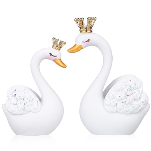 FUTUREORYY 1 Paar Paarweise Ornamente aus Harz Tischdekoration für Hochzeiten Romantische Anlässe und Liebevolles Zeitlose Schönheit und Langlebiges Design für Zuhause von FUTUREORYY