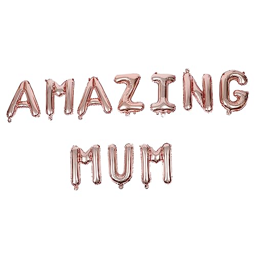FUTUREORYY 1 Satz Mum Rose Gold Folienballons für Muttertag Festliche Partydekoration für Geburtstagsfeiern und Jubiläen Einzigartige Anlässe und Fotos von FUTUREORYY