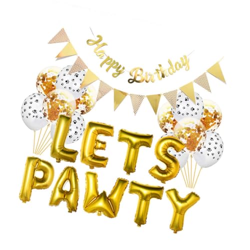 FUTUREORYY 1 Satz Pet Party Dekoration Set Ballon Banner für Wand Hintergrund Dekorationen für Haustierfeiern Geburtstagsfeiern und Feierlichkeiten FUTUREORYY 1 Satz Pet Party Dekoration Set Ballon Banner für Wand Hintergrund Dekorationen für Haustierfeiern Geburtstagsfeiern und Feierlichkeiten von FUTUREORYY