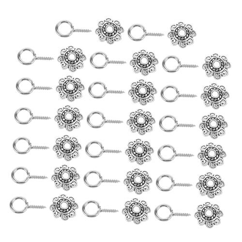 FUTUREORYY 1 Satz Spacer Beads und Augenpins Teiliges DIY Schmuckzubehör für Armband und Halskettenherstellung Langlebigem Legierungsmaterial Kreative Designs für Schmuckstücke von FUTUREORYY