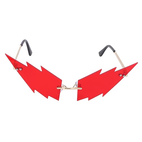 FUTUREORYY 1 Stück Lustige Sonnenbrille für Partys Dekorative Sonnenbrille im Blitzdesign für Kreative Fotos für Festivals Sommerausflüge und Halloween Feiern Bietet Einen Einzigartigen Look FUTUREORYY 1 Stück Lustige Sonnenbrille für Partys Dekorative Sonnenbrille im Blitzdesign für Kreative Fotos für Festivals Sommerausflüge und Halloween Feiern Bietet Einen Einzigartigen Look von FUTUREORYY