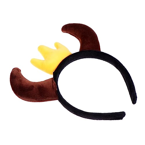 FUTUREORYY 1 Stück Ox Horn Crown Haarschmuck für Partys Lustiges Kostümzubehör für Dekoration für Maskeraden und Cosplay Hochwertiges Material für Festliche Anlässe von FUTUREORYY