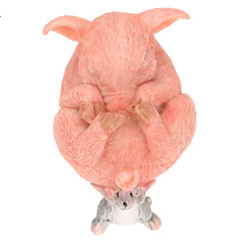 FUTUREORYY 1 Stück Schlafendes Schwein und Mäuse Ornament Tischdekoration aus Harz für Auto Büro und Zuhause Kreatives für Freunde und Kollegen zur Graduierung Handwerkskunst und Detailreiche von FUTUREORYY