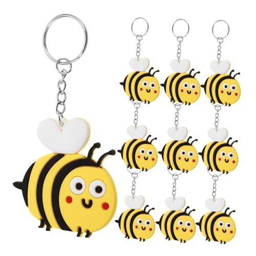 FUTUREORYY 10 Stück Bienen Schlüsselanhänger Neuheit Cartoon Biene Cartoon Biene Schlüsselanhänger Anhänger Hängender Schlüsselanhänger Kreativer Schlüsselanhänger Neuheit FUTUREORYY 10 Stück Bienen Schlüsselanhänger Neuheit Cartoon Biene Cartoon Biene Schlüsselanhänger Anhänger Hängender Schlüsselanhänger Kreativer Schlüsselanhänger Neuheit von FUTUREORYY