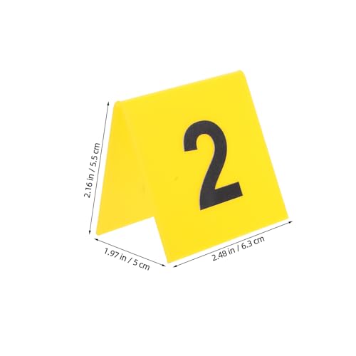 FUTUREORYY 10 Stück Teiliges Acryl Doppelseitig Sichtbar Austauschbare Zahlen von Vielseitig Einsetzbar für Ermittler Dekoration Restaurant tischnummern Partys und Bankette von FUTUREORYY