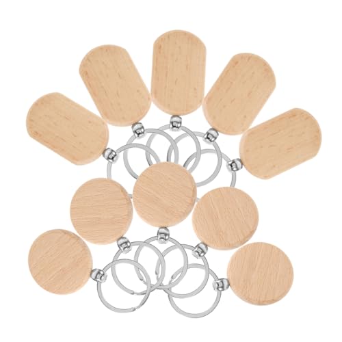 FUTUREORYY 10 Stück Teiliges Blanko schlüsselanhänger aus Massivem Buchenholz zum Gravieren und Bemalen Runde DIY Holzanhänger für Kreative Bastelprojekte und Personalisierte Schlüsselringe FUTUREORYY 10 Stück Teiliges Blanko schlüsselanhänger aus Massivem Buchenholz zum Gravieren und Bemalen Runde DIY Holzanhänger für Kreative Bastelprojekte und Personalisierte Schlüsselringe von FUTUREORYY