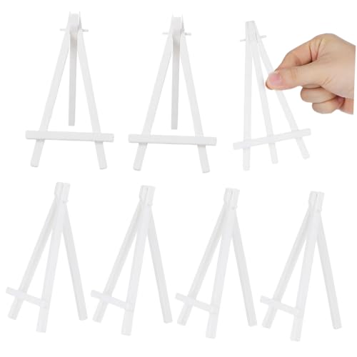 FUTUREORYY 10 Stück Teiliges Mini Staffelei aus Kunststoff Verstellbarer Tischstaffelei Ständer für Desktop Kunstwerke Fotos Karten und Kleine Bilder Rutschfest und Ergonomisch für von FUTUREORYY
