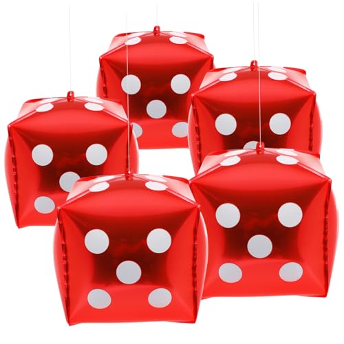 FUTUREORYY 10 Stück Teiliges Würfel Folienballons Rot Aluminiumfolie Würfel Luftballons für Themenparty Dekoration Langlebig und Wiederverwendbar als Party Hintergrund und Festliche FUTUREORYY 10 Stück Teiliges Würfel Folienballons Rot Aluminiumfolie Würfel Luftballons für Themenparty Dekoration Langlebig und Wiederverwendbar als Party Hintergrund und Festliche von FUTUREORYY