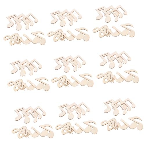FUTUREORYY 100 Stück Musiknoten-formstücke: Holzausschnitte, Diy-projekte, Bastelornament, 55 Mm, Unbemalte Scheiben Für Kinder, Malerei, Kunst, Hängedekoration, Kinder-graffiti von FUTUREORYY