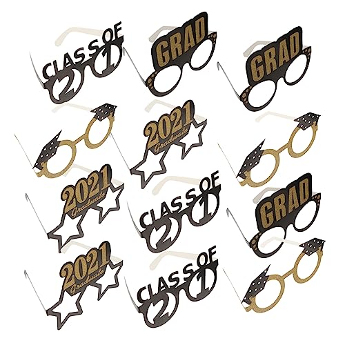 FUTUREORYY 12 Stück Bunten Papier Abschlussbrillen für Kreative Foto Requisiten zur Abschlussfeier Glitzernde Accessoires für Unvergessliche Erinnerungen Verschiedenen Designs FUTUREORYY 12 Stück Bunten Papier Abschlussbrillen für Kreative Foto Requisiten zur Abschlussfeier Glitzernde Accessoires für Unvergessliche Erinnerungen Verschiedenen Designs von FUTUREORYY