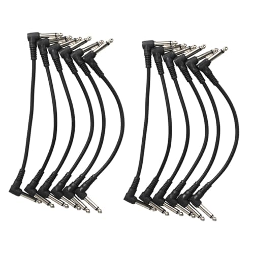 FUTUREORYY 12 Stück Teiliges Bass Audio Patchkabel Robustes Stabile Klangübertragung Langlebige Elektrische Effektgerät Verbindung Schwarze Gitarre Instrumentenkabel für Musikperformance FUTUREORYY 12 Stück Teiliges Bass Audio Patchkabel Robustes Stabile Klangübertragung Langlebige Elektrische Effektgerät Verbindung Schwarze Gitarre Instrumentenkabel für Musikperformance von FUTUREORYY