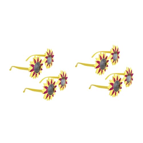 FUTUREORYY 2 Sätze Sonnenblumen Sonnenbrille Lustige Partybrillen Für Hawaii Karneval Und Hochwertige Accessoires Für Foto Requisiten Und Dekorationen 2 Stücke * 2 von FUTUREORYY