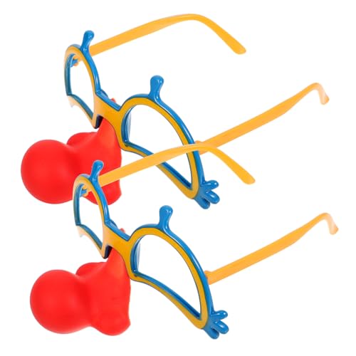 FUTUREORYY 2 Stück Clownbrillen Partybrillen Urlaubs Und Ball Anziehbrillen Für Erwachsene Und Erwachsene Brillenzubehör Nasenbrillen Verkleidung Gefälschte Zufällige Farbe FUTUREORYY 2 Stück Clownbrillen Partybrillen Urlaubs Und Ball Anziehbrillen Für Erwachsene Und Erwachsene Brillenzubehör Nasenbrillen Verkleidung Gefälschte Zufällige Farbe von FUTUREORYY