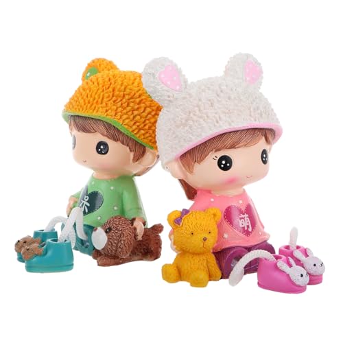 FUTUREORYY 2 Stück Niedliche Hängende Cartoon Fuß Puppen Deko für Stabile Desktop Figur Stilvolle Valentinstag und Hochzeitsgeschenke Cremeweiß Wohnaccessoires von FUTUREORYY