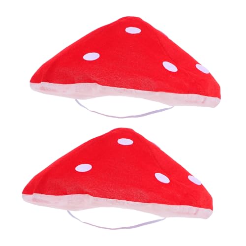 FUTUREORYY 2 Stück Rote Pilzhüte für Lustige Partyhüte aus Weichem Bequemes Kostümzubehör für Geburtstag Fasching Rollenspiele und Fotospaß FUTUREORYY 2 Stück Rote Pilzhüte für Lustige Partyhüte aus Weichem Bequemes Kostümzubehör für Geburtstag Fasching Rollenspiele und Fotospaß von FUTUREORYY