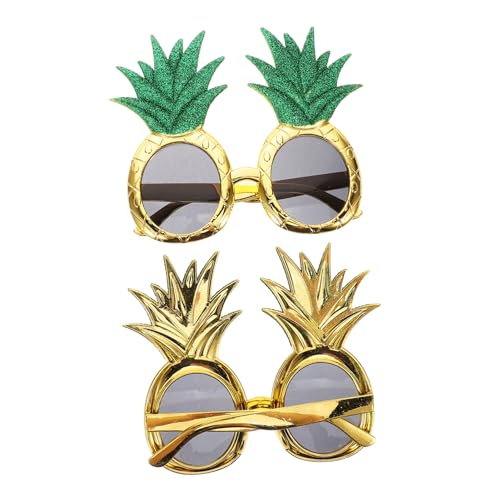 FUTUREORYY 2 Stück Sommer Strand Party Sonnenbrillen Lustige Ananas Brille für Hawaiianische Luau und Einzigartige Früchte Sonnenbrillen als Foto Requisiten und Dekorationen FUTUREORYY 2 Stück Sommer Strand Party Sonnenbrillen Lustige Ananas Brille für Hawaiianische Luau und Einzigartige Früchte Sonnenbrillen als Foto Requisiten und Dekorationen von FUTUREORYY