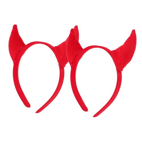 FUTUREORYY 2 Stück Teiliges Halloween Teufelshorn Haarreif Rote Dämonen Hörner Kopfschmuck für Damen und Mädchen Verstellbar für Cosplay Karneval Themenpartys und Festliche Anlässe FUTUREORYY 2 Stück Teiliges Halloween Teufelshorn Haarreif Rote Dämonen Hörner Kopfschmuck für Damen und Mädchen Verstellbar für Cosplay Karneval Themenpartys und Festliche Anlässe von FUTUREORYY