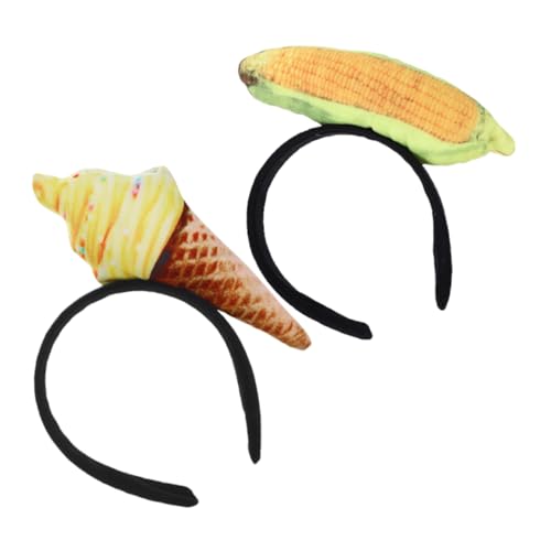 FUTUREORYY 2 Stück -stirnband, Eistütenform, Haarband, stirnband, Mini-lebensmittel-kopfbedeckung, Halloween, Weihnachten, Kostüm, Partyzubehör FUTUREORYY 2 Stück -stirnband, Eistütenform, Haarband, stirnband, Mini-lebensmittel-kopfbedeckung, Halloween, Weihnachten, Kostüm, Partyzubehör von FUTUREORYY