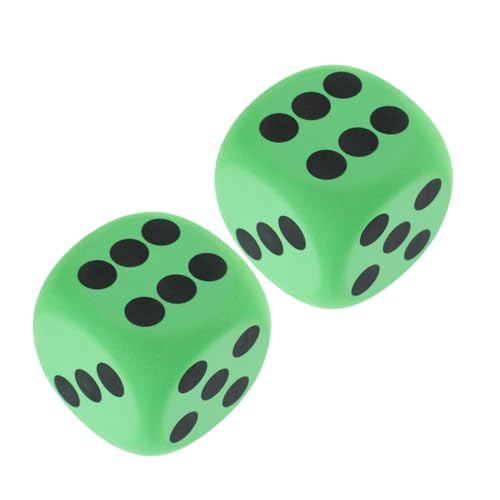 FUTUREORYY 2 Stücke Farbige Würfel Jumbo große Würfel überdimensioniert riesig Schaumstoffwürfel für Würfel-Party-Spiel Würfelübung Würfeln Würfelspiel Eva von FUTUREORYY