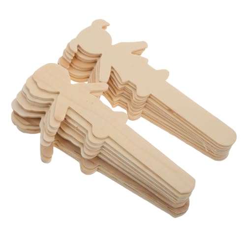 FUTUREORYY 20 Stück Junge Mädchen Kinderhandwerk Bastelset Für Kinderornamente Mini-bastelstäbe Weihnachtsschmuck Handwerk Für Am Stiel Beige Holz FUTUREORYY 20 Stück Junge Mädchen Kinderhandwerk Bastelset Für Kinderornamente Mini-bastelstäbe Weihnachtsschmuck Handwerk Für Am Stiel Beige Holz von FUTUREORYY