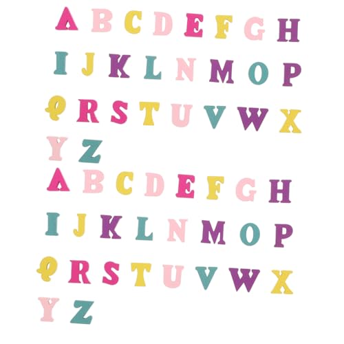 FUTUREORYY 200 Stück Holzbuchstaben Bastelset Bunte DIY Holzscheiben Alphabet Natürliche Holzchips für Kreative Kunstprojekte Leichte Holzplättchen zum Bemalen und Dekorieren von FUTUREORYY