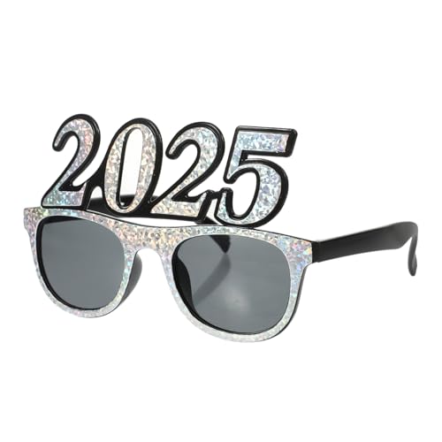 FUTUREORYY 2025 Digitale Brille Zumbeitung Brillen Funkeln Neujahrsparty-brillen Sonnenbrille Frohes Neues Jahr Brille Festival Mode Partybrillen Für Das Neue Jahr Vorabend Rahmen Stk Silber FUTUREORYY 2025 Digitale Brille Zumbeitung Brillen Funkeln Neujahrsparty-brillen Sonnenbrille Frohes Neues Jahr Brille Festival Mode Partybrillen Für Das Neue Jahr Vorabend Rahmen Stk Silber von FUTUREORYY
